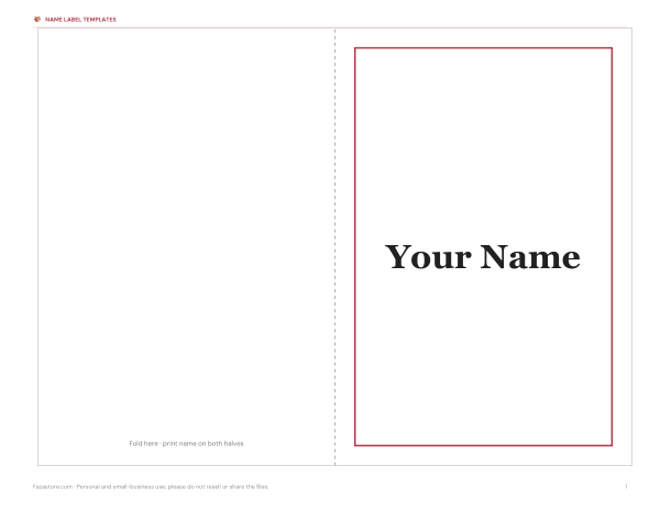 Preview of Printable Desk Name Plates